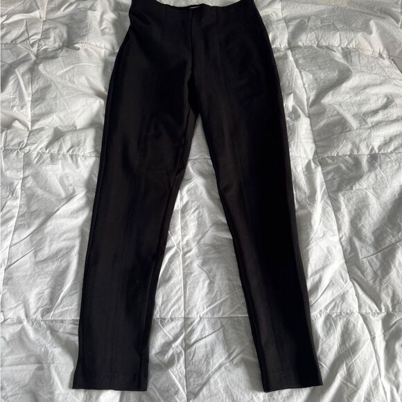 Time and Tru Black Slim Fit Stretch Pants Women's High-Waisted Work/Casual Pant - Picture 4 of 8